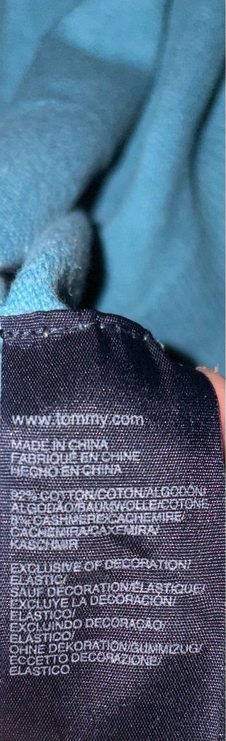 Maglione Tommy Hilfiger Uomo S Azzurro Scollo V