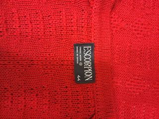 Jersey chaleco vintage rojo, Escorpion, talla M-L