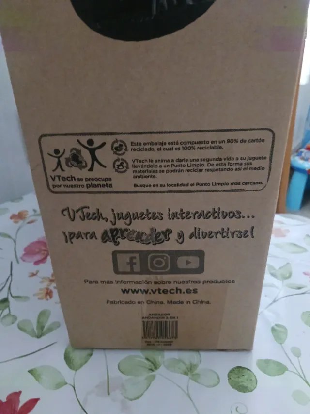 Andador Centro de Juegos Vtech 2 en 1 sin estrenar