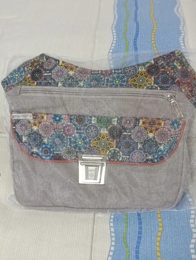 Riñonera Caomka Gris Multicolor