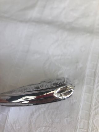 Specchio a mano vintage Argento 800