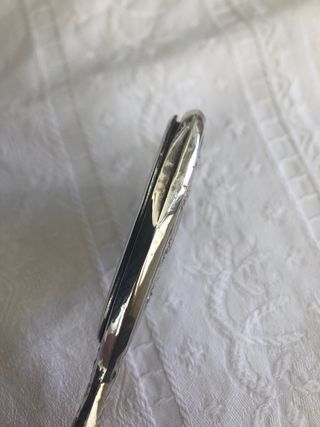 Specchio a mano vintage Argento 800