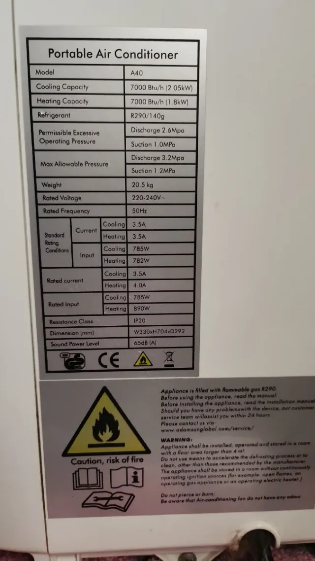 Aire Acondicionado Frío-Calor Adamson
