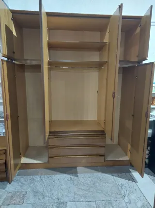 Armario 6 puertas madera