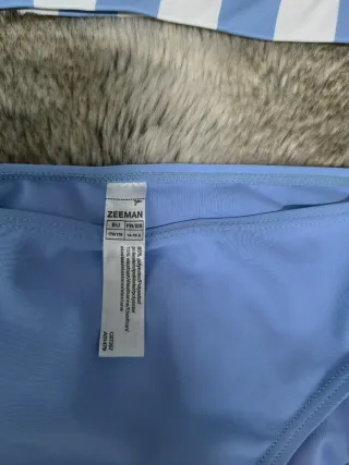 Bikini Mujer Rayas Azul y Blanco