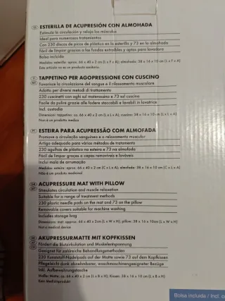 Esterilla Acupresión con Almohada