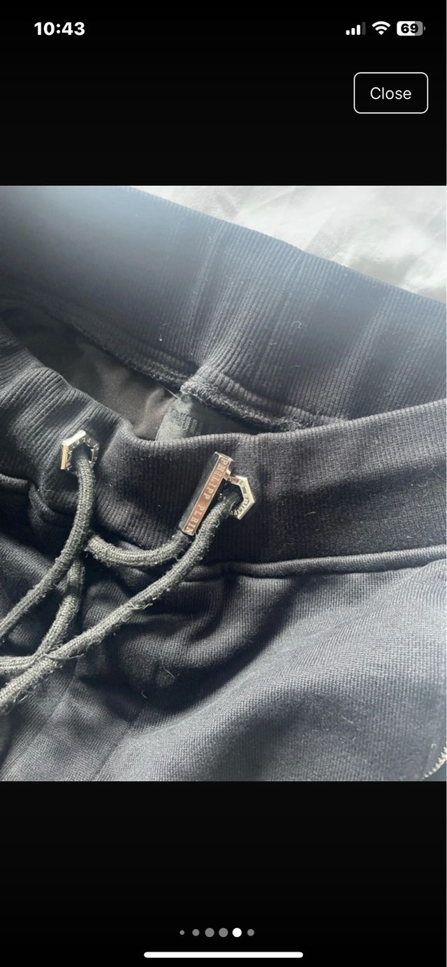 Chándal Philipp Plein Negro y Plateado