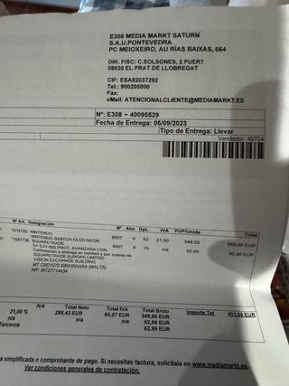 Nintendo Switch OLED Azul/Rojo