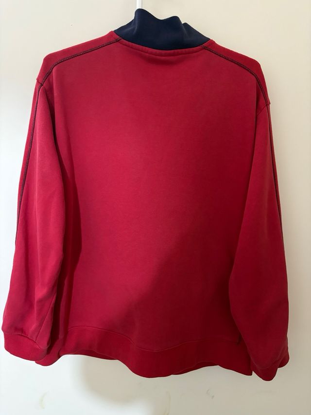 Jaqueta Reebok Classic retro XL vermelha e azul