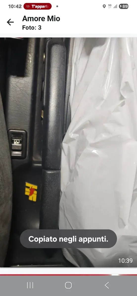 Coperchio leva freno mano Lancia Delta HF