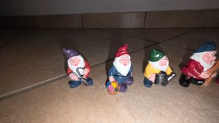 Set 7 nani resina 5 cm di altezza