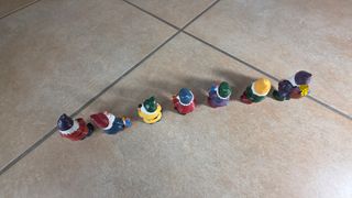 Set 7 nani resina 5 cm di altezza