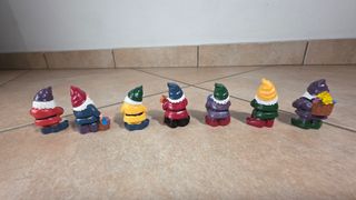 Set 7 nani resina 5 cm di altezza