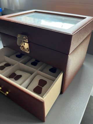Caja Joyero Relojes Marrón nuevo