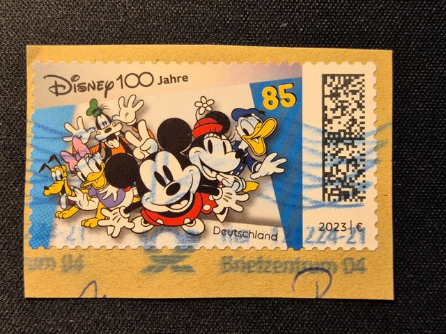 Francobollo Germania Disney 100 Anni 2023