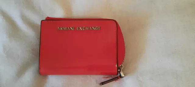 Monedero tarjetero Armani Exchange rojo