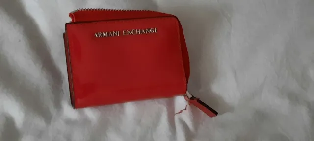 Monedero tarjetero Armani Exchange rojo