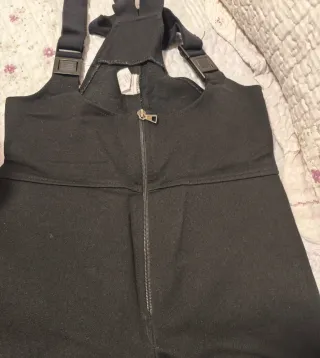 Pantalón de esquí negro con cremallera