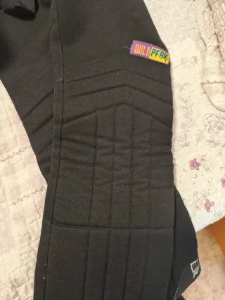 Pantalón de esquí negro con cremallera