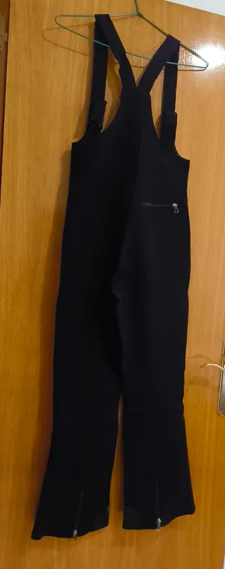 Pantalón de esquí negro con cremallera