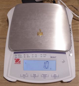 COLGANTE ELEFANTE BICOLOR, ORO 18K/1.0g