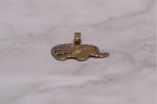 COLGANTE ELEFANTE BICOLOR, ORO 18K/1.0g
