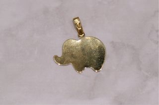 COLGANTE ELEFANTE BICOLOR, ORO 18K/1.0g