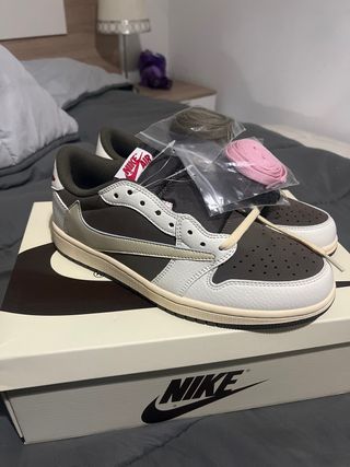 Zapatillas Nike Air Jordan 1 Low Marrón Blanco