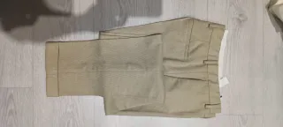 Traje Zara Chaqueta y Pantalón Beige