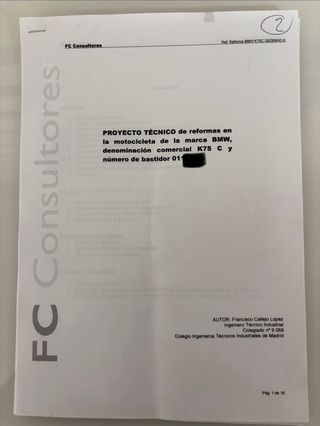 BMW K75C 88 Café Racer Homologada