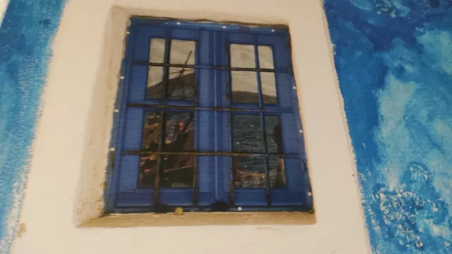 Quadro blu e rosso