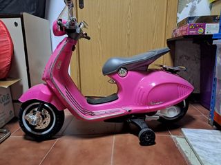 Moto Vespa Juguete Rosa