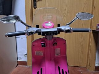 Moto Vespa Juguete Rosa