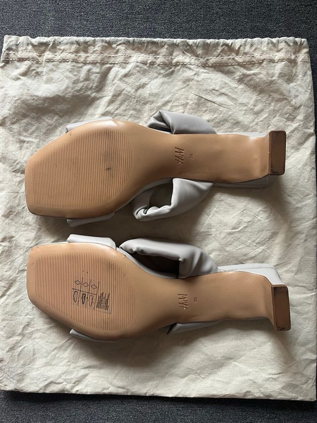 Sandalias H&M grises talla 39
