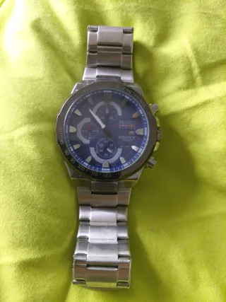 Reloj Casio Edifice Cronógrafo Azul Plata
