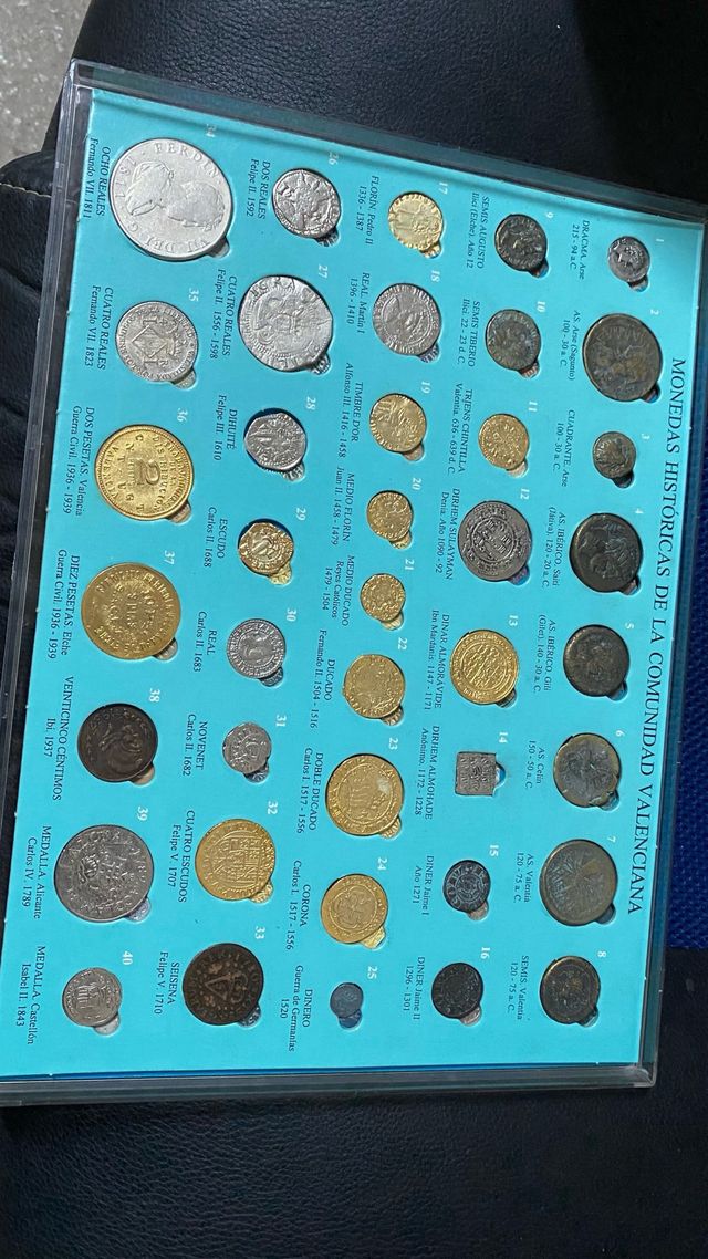 Colección de monedas históricas Comunidad Valencia