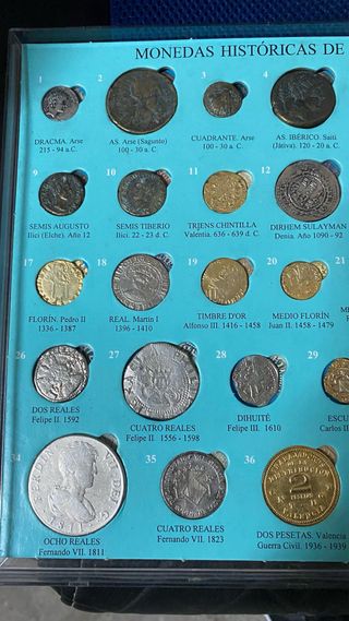 Colección de monedas históricas Comunidad Valencia
