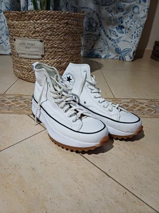 Zapatillas Converse Piel Blancas Talla 42
