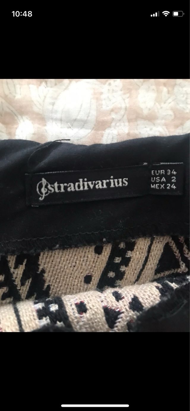 Minifalda estampada étnica