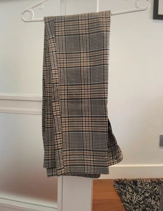 Pantalón recto cuadros