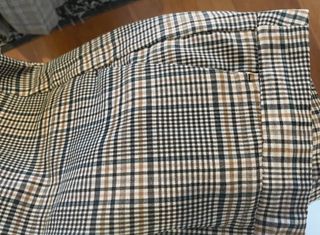 Pantalón recto cuadros