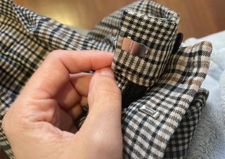 Pantalón recto cuadros