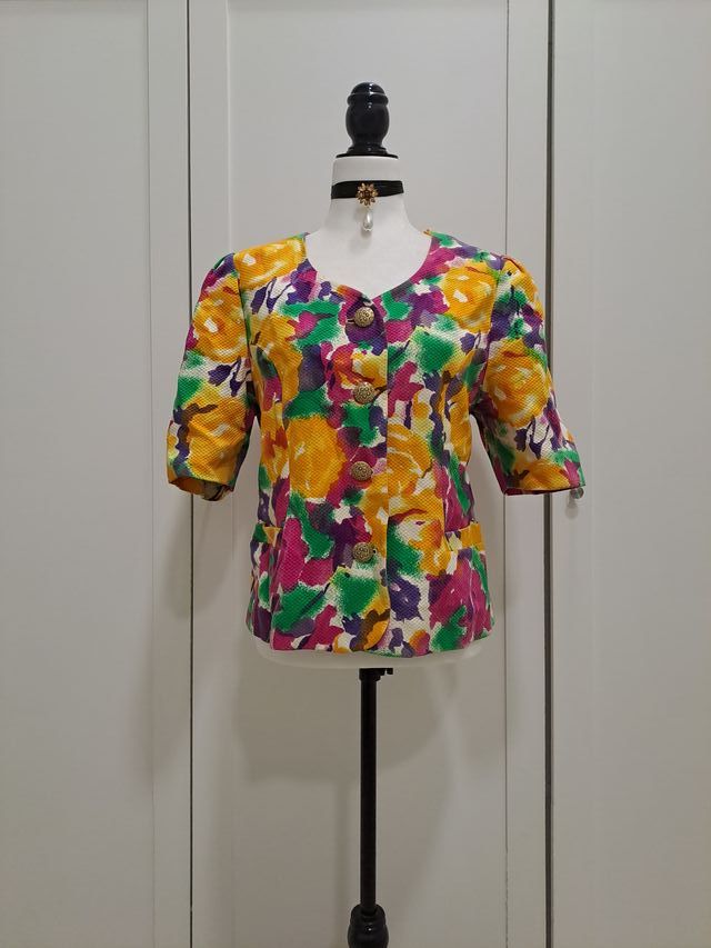 Blazer Vintage Flores Vertucci Talla L/XL