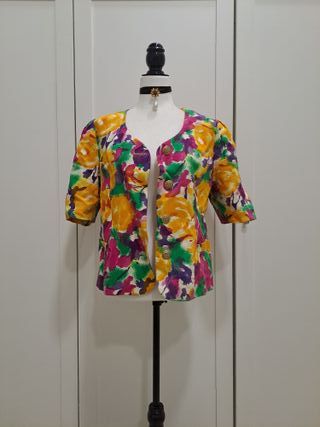 Blazer Vintage Flores Vertucci Talla L/XL