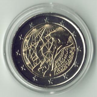 Lote 8 monedas 2 euros Grecia conmemorativas UNC