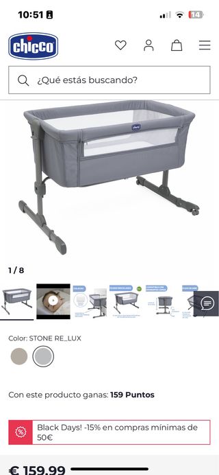 Cuna de Colecho Chicco Next2Me Essential