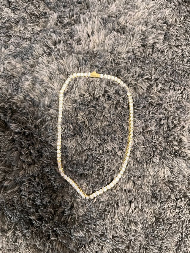 Cadena King Ice Dorada con Circonitas