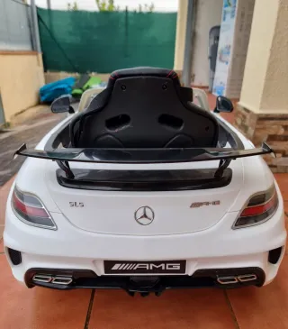 Coche Batería Infantil Mercedes AMG Blanco