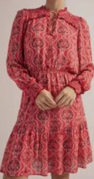 Vestido Hug&Clau estampado rojo