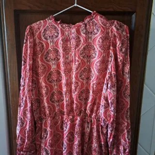 Vestido Hug&Clau estampado rojo